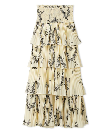 プリーツティアードスカート