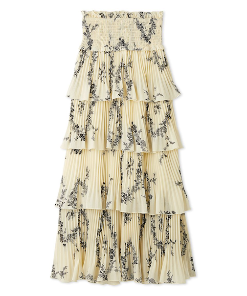 プリーツティアードスカート