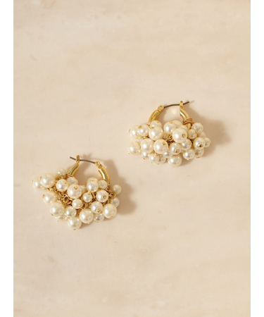 フォームビーズフープピアス