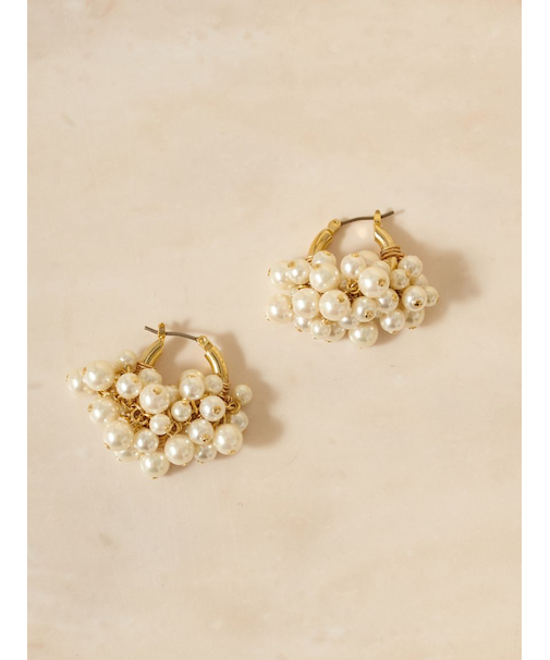 フォームビーズフープピアス