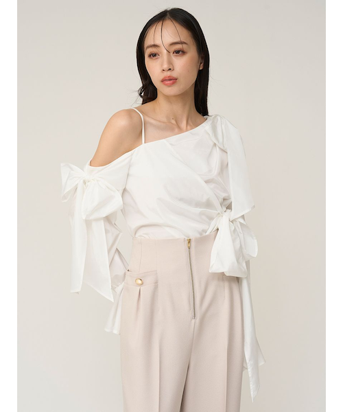 リボンデザインブラウス｜スナイデルの通販｜&mall（アンドモール