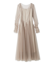 チュールボリュームドレス