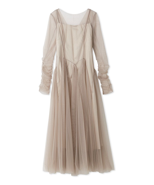 チュールボリュームドレス