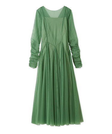 チュールボリュームドレス