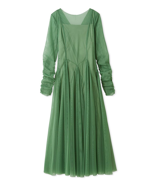 チュールボリュームドレス