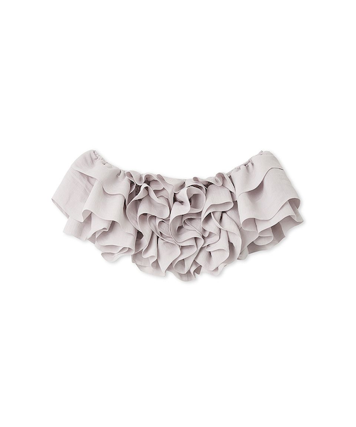 オフショルボリュームフリルブラウス