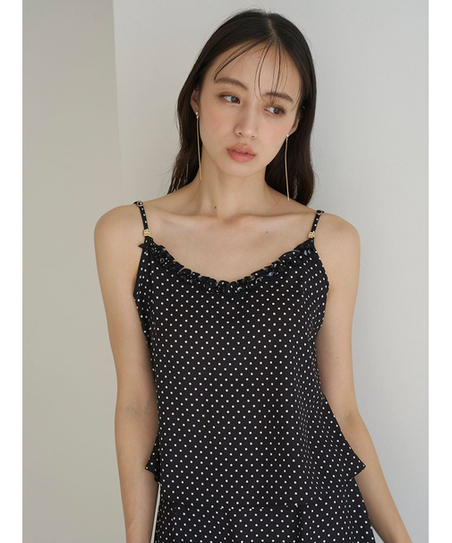 フリルトリムキャミソール