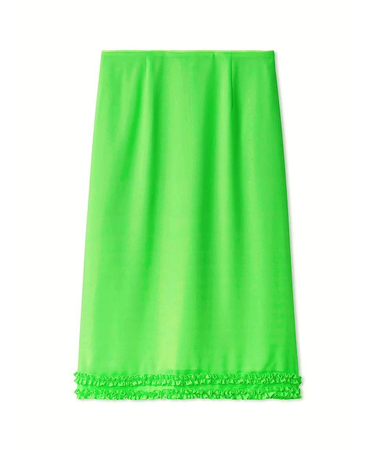 フリルディテールミディスカート