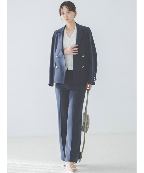 Sustainableハイウエストストレートパンツ