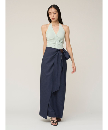 ラップリボンタイトスカート