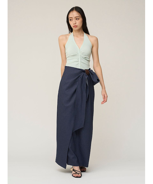 ラップリボンタイトスカート