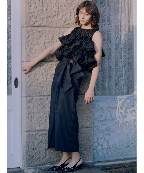 ラップリボンタイトスカート