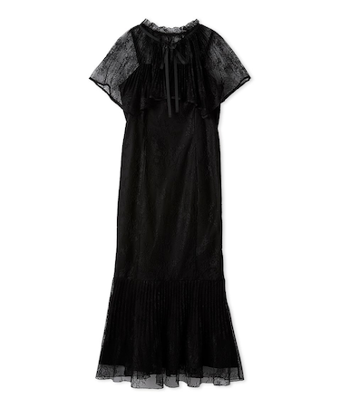 レースケープセットマーメイドドレス