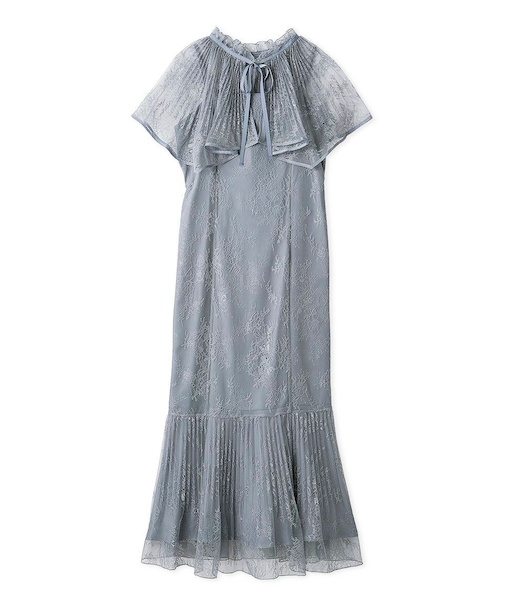 レースケープセットマーメイドドレス