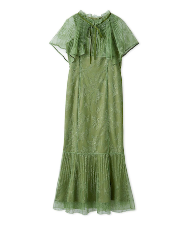 レースケープセットマーメイドドレス