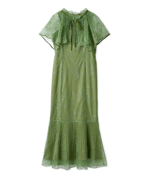 レースケープセットマーメイドドレス