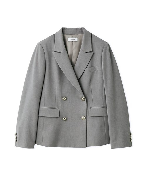 Sustainableダブルブレストジャケット｜スナイデルの通販｜&mall