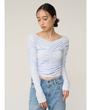 ギャザーカットプルオーバー