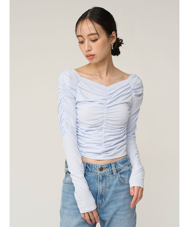 ギャザーカットプルオーバー