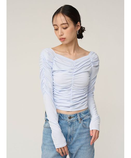 ギャザーカットプルオーバー