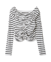 ギャザーカットプルオーバー