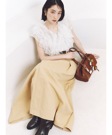 ロングデニムスカート