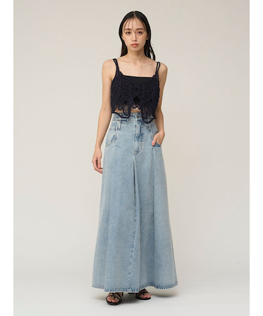 ロングデニムスカート