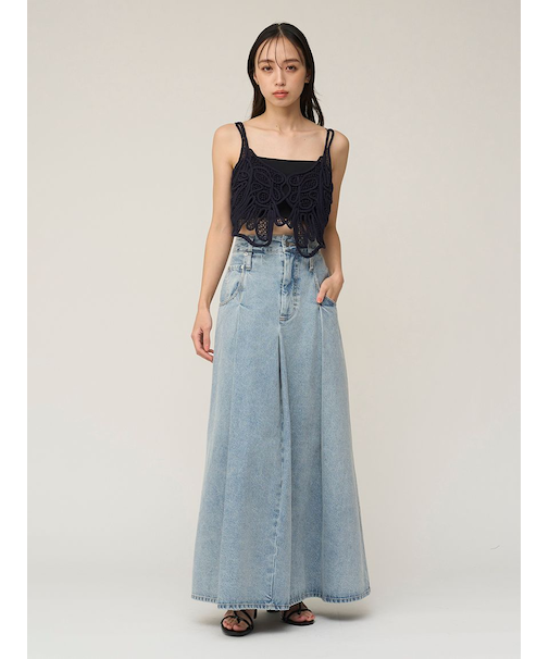 ロングデニムスカート