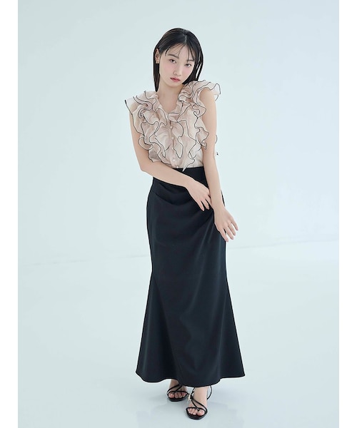sustainaドレープマーメイドスカート Sustainableドレープマーメイドスカート｜スナイデルの通販｜&mall
