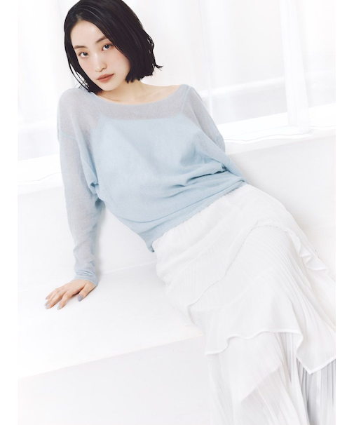 Sustainableプリーツティアードスカート【SWFS261070 追加生産分】