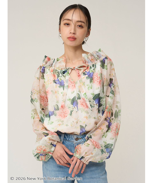 NYBG 2wayギャザーブラウス