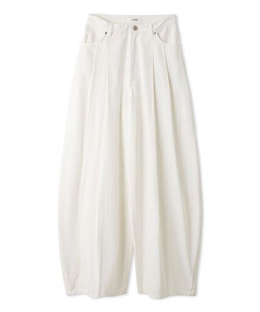 【00サイズあり】カーブデニムワイドパンツ