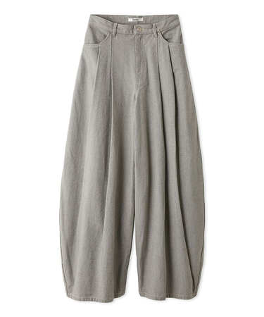 【00サイズあり】カーブデニムワイドパンツ