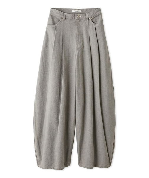 【00サイズあり】カーブデニムワイドパンツ