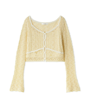 クロシェニットトップス