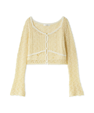 クロシェニットトップス