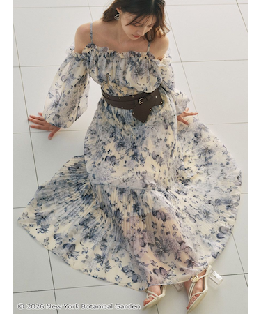 NYBG ギャザープリーツワンピース