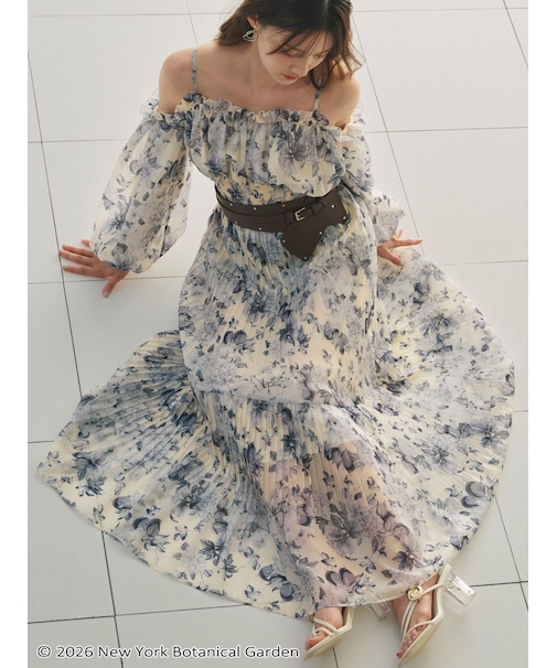 NYBG ギャザープリーツワンピース