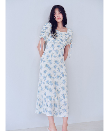 【WEB限定/ROSE Collection】ROSEプリントワンピース