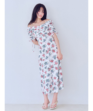 【WEB限定/ROSE Collection】ROSEプリントワンピース