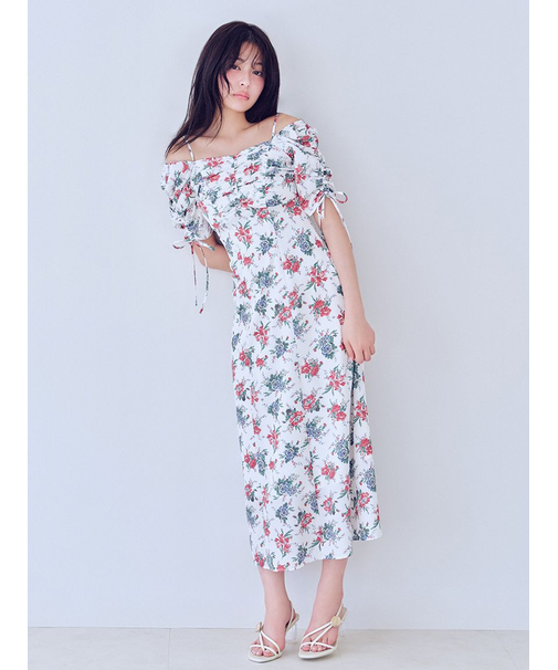 【WEB限定/ROSE Collection】ROSEプリントワンピース