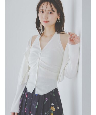 ホルターキャミ&カーデアンサンブル