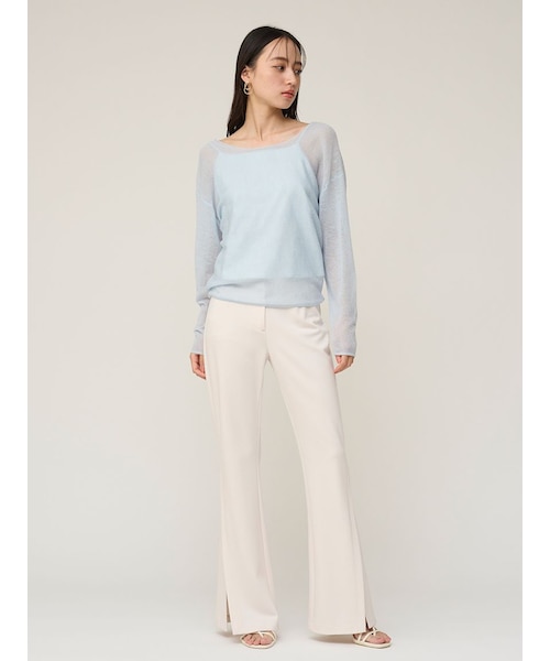 SNIDEL スリットカットパンツ アイボリー スリットカットパンツ｜スナイデルの通販｜&mall（アンドモール）三井