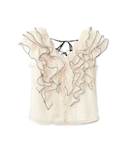 【WEB限定カラーあり】ノースリフリルブラウス