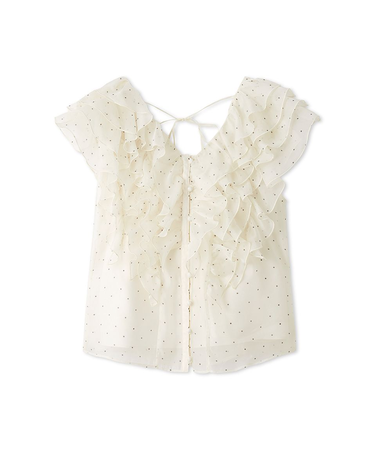 【WEB限定カラーあり】ノースリフリルブラウス