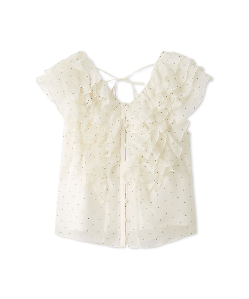 【WEB限定カラーあり】ノースリフリルブラウス