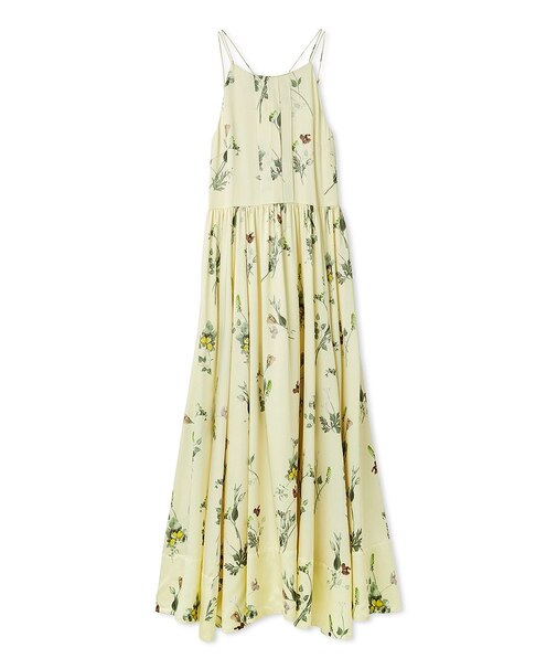 【WEB限定00サイズあり】ボタニカルパターンキャミワンピース