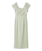 シアーギャザードッキングワンピース