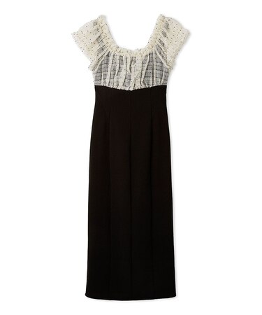 シアーギャザードッキングワンピース