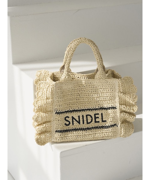 JADEX 公式アカウント 02 SNIDEL フリルロゴバッグ ブレーズフリルロゴショルダーバッグ｜スナイデルの通販｜&mall
